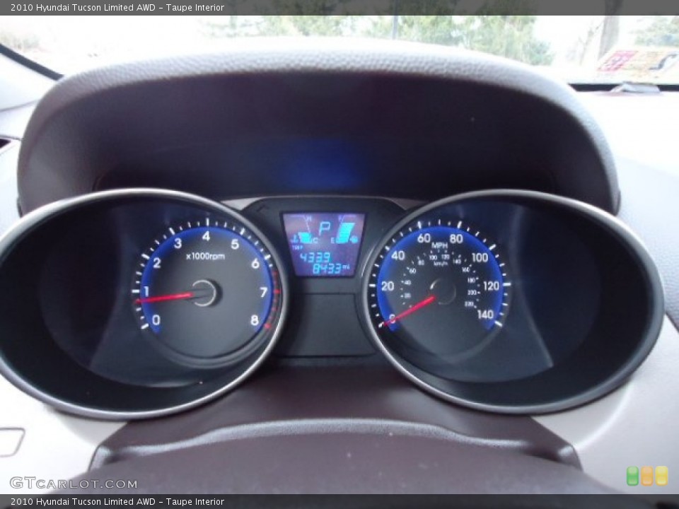 Taupe Interior Gauges for the 2010 Hyundai Tucson Limited AWD #61053841