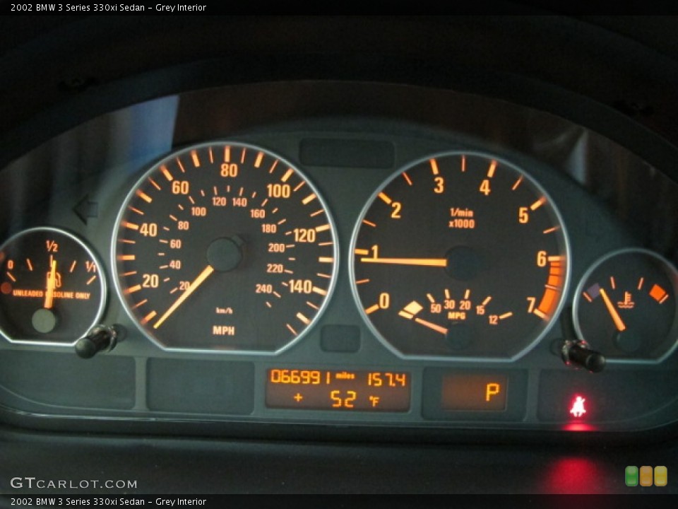 Grey Interior Gauges for the 2002 BMW 3 Series 330xi Sedan #61053862