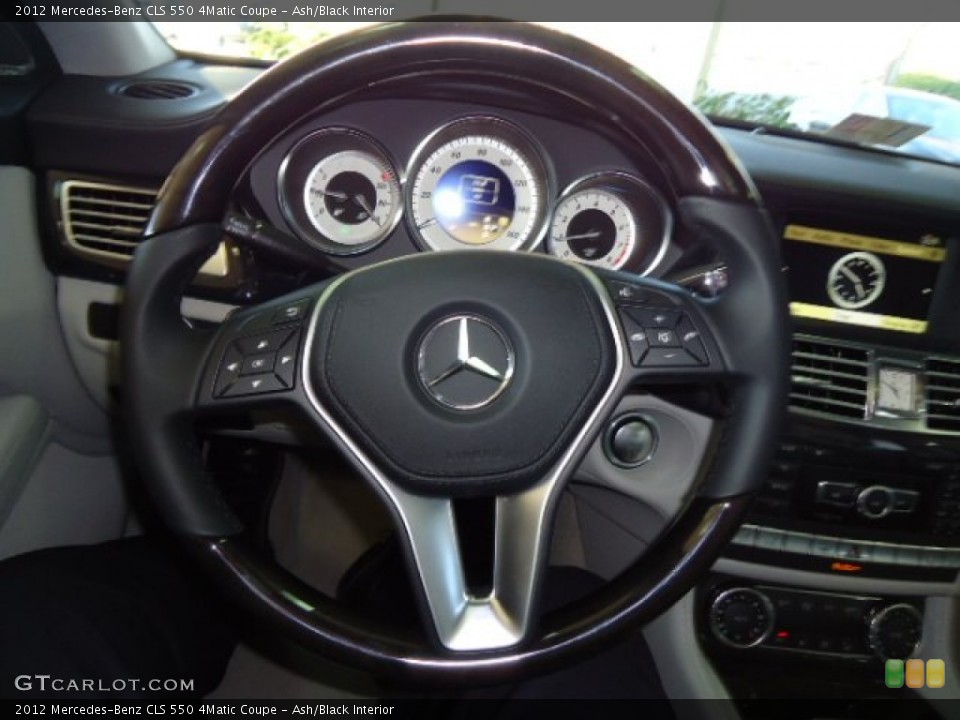 Ash/Black Interior Steering Wheel for the 2012 Mercedes-Benz CLS 550 4Matic Coupe #61057291