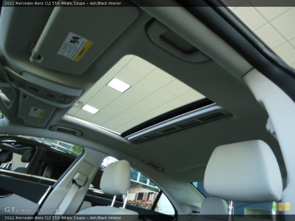 Ash/Black Interior Sunroof for the 2012 Mercedes-Benz CLS 550 4Matic Coupe #61057393