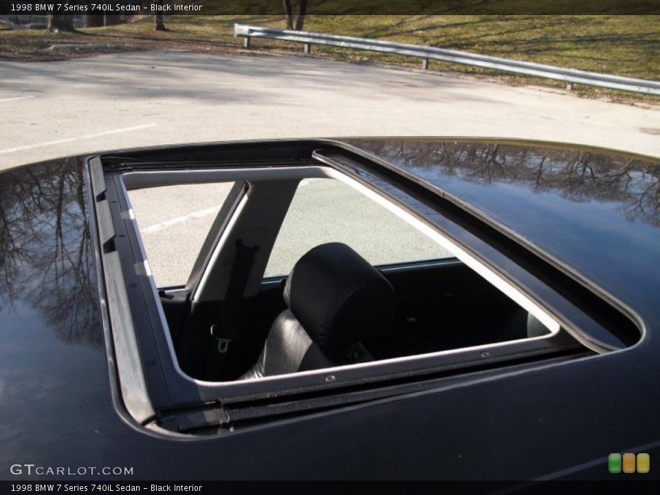 Black Interior Sunroof for the 1998 BMW 7 Series 740iL Sedan #61059571