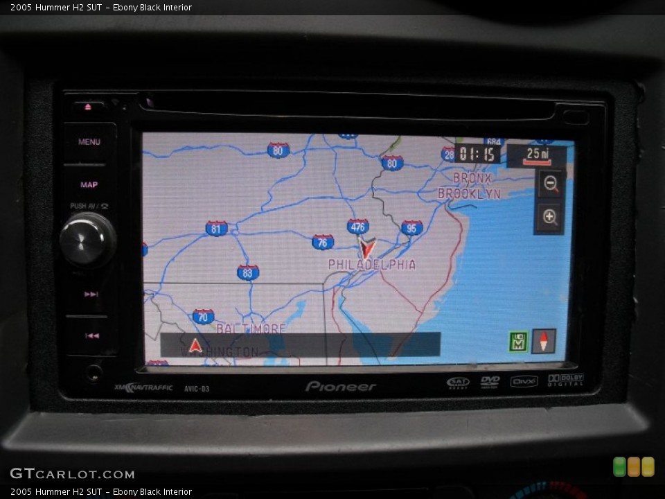 Ebony Black Interior Navigation for the 2005 Hummer H2 SUT #61059808