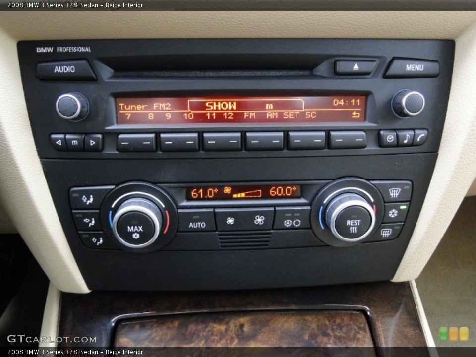 Beige Interior Controls for the 2008 BMW 3 Series 328i Sedan #61060387