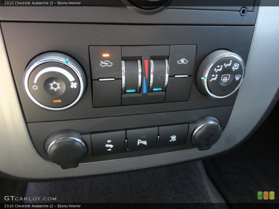 Ebony Interior Controls for the 2010 Chevrolet Avalanche LS #61063345