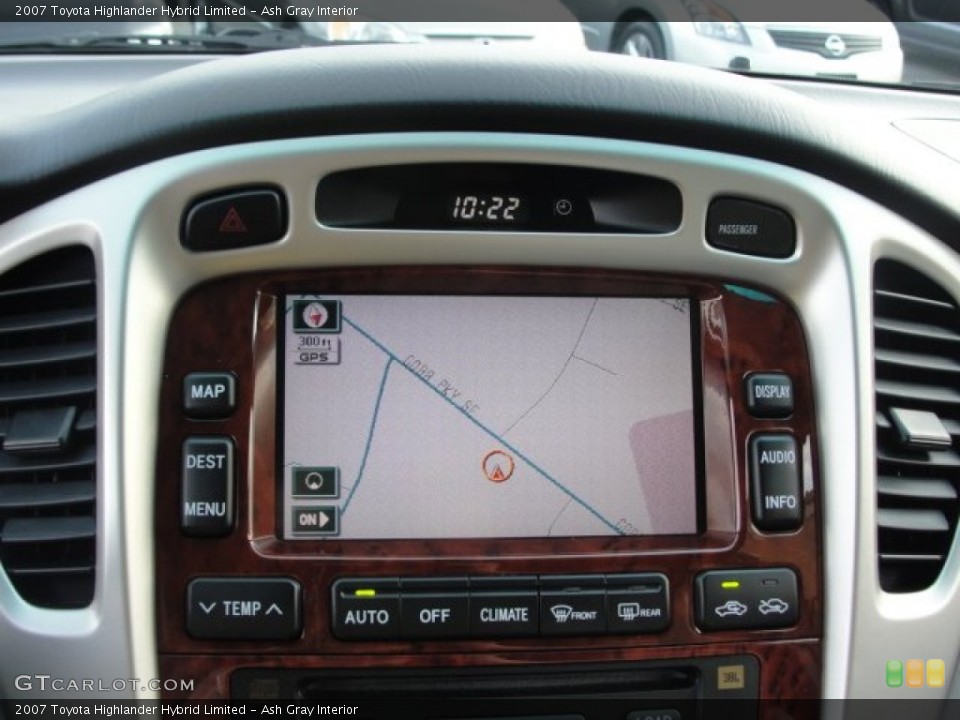 Ash Gray Interior Navigation for the 2007 Toyota Highlander Hybrid Limited #61068346
