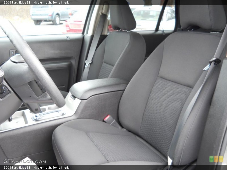 Medium Light Stone Interior Front Seat for the 2008 Ford Edge SE #61069027