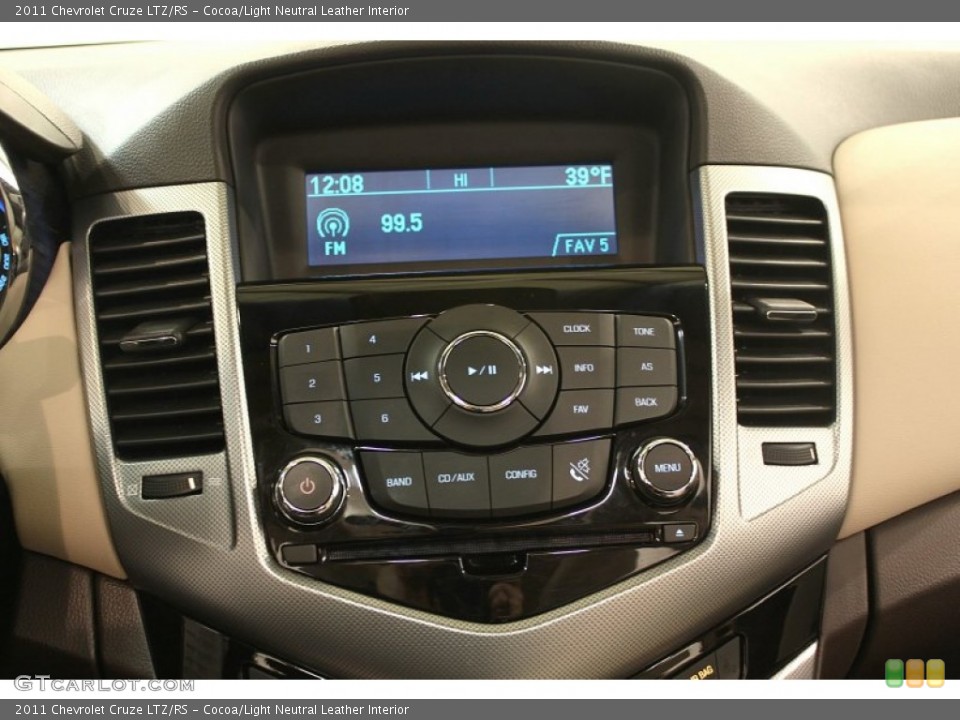 Cocoa/Light Neutral Leather Interior Controls for the 2011 Chevrolet Cruze LTZ/RS #61069036