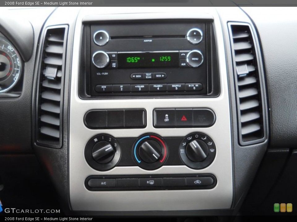 Medium Light Stone Interior Controls for the 2008 Ford Edge SE #61069057