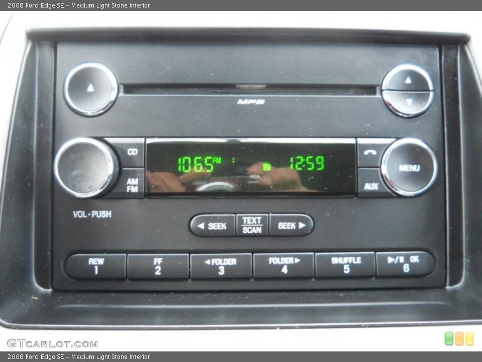 Medium Light Stone Interior Audio System for the 2008 Ford Edge SE #61069063