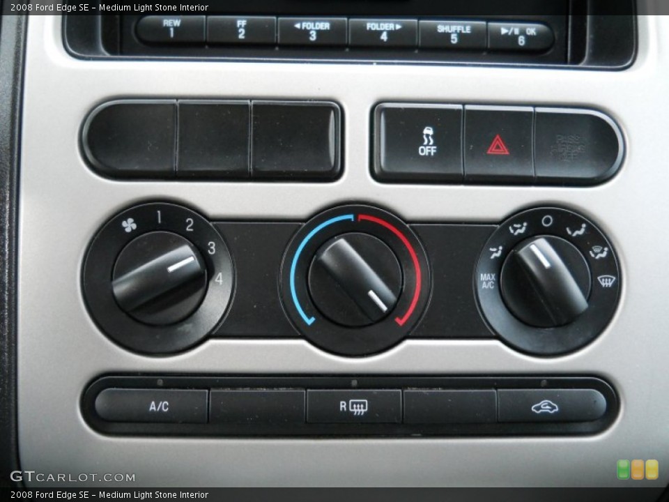 Medium Light Stone Interior Controls for the 2008 Ford Edge SE #61069069