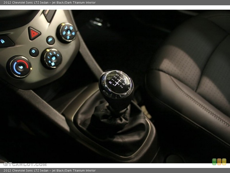 Jet Black/Dark Titanium Interior Transmission for the 2012 Chevrolet Sonic LTZ Sedan #61069198