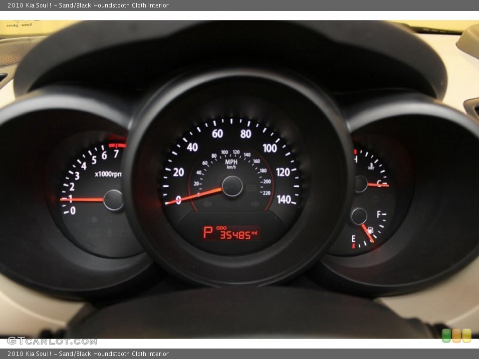 Sand/Black Houndstooth Cloth Interior Gauges for the 2010 Kia Soul ! #61070242