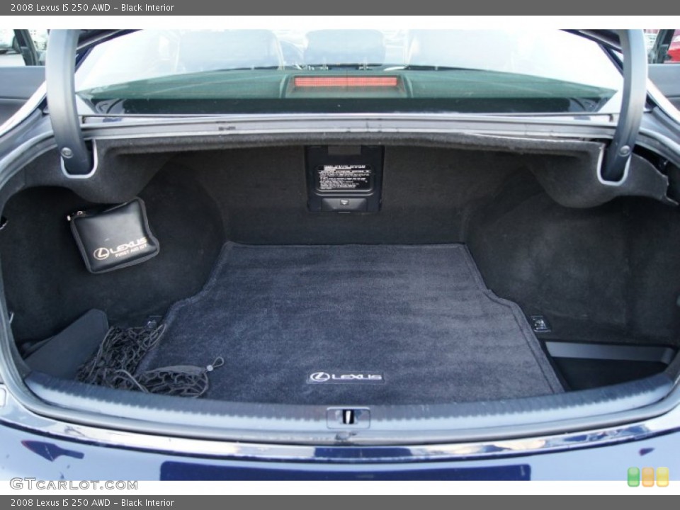 Black Interior Trunk for the 2008 Lexus IS 250 AWD #61070761
