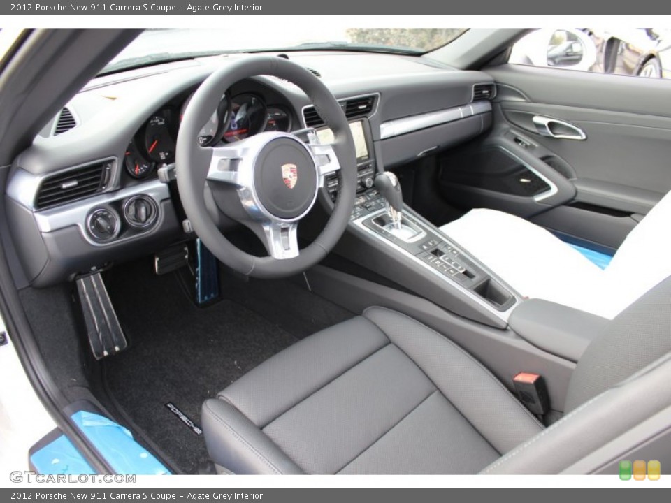 Agate Grey Interior Prime Interior for the 2012 Porsche New 911 Carrera S Coupe #61071409