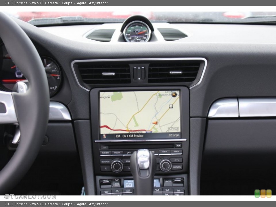 Agate Grey Interior Controls for the 2012 Porsche New 911 Carrera S Coupe #61071457