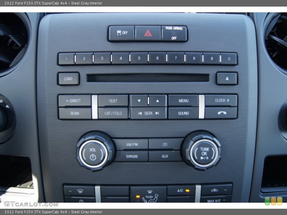 Steel Gray Interior Audio System for the 2012 Ford F150 STX SuperCab 4x4 #61071514