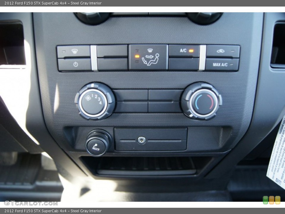 Steel Gray Interior Controls for the 2012 Ford F150 STX SuperCab 4x4 #61071520