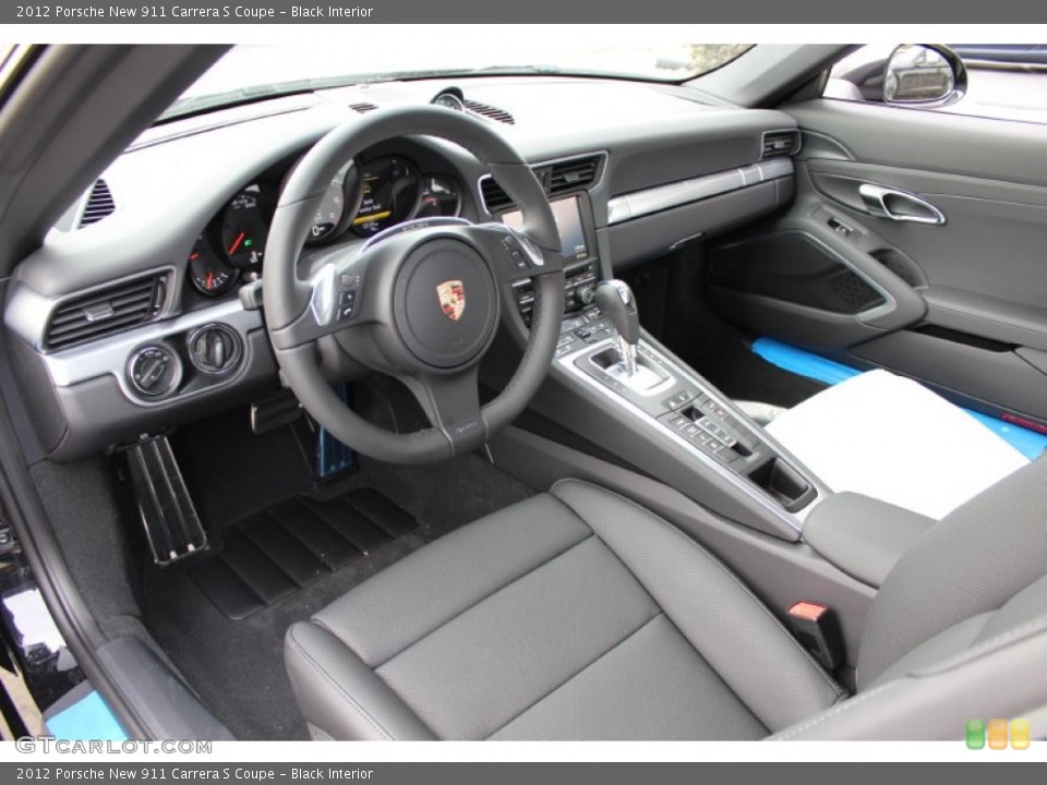 Black Interior Prime Interior for the 2012 Porsche New 911 Carrera S Coupe #61071635