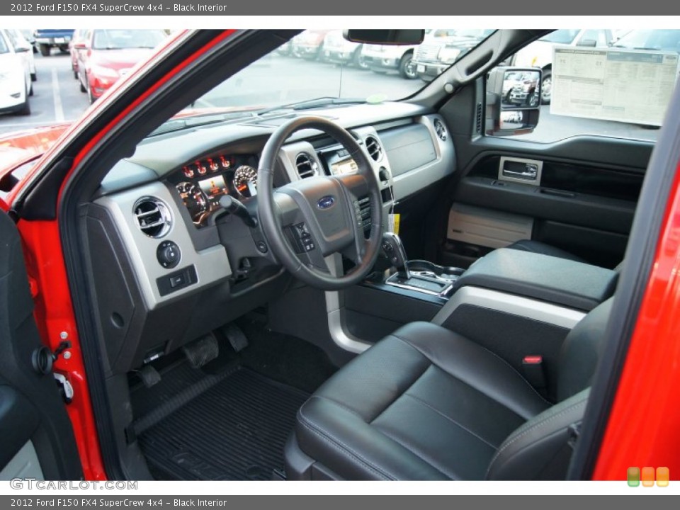 Black Interior Photo for the 2012 Ford F150 FX4 SuperCrew 4x4 #61071652