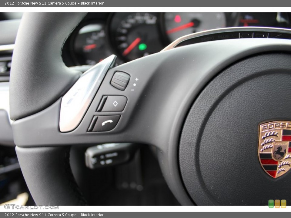 Black Interior Controls for the 2012 Porsche New 911 Carrera S Coupe #61071667