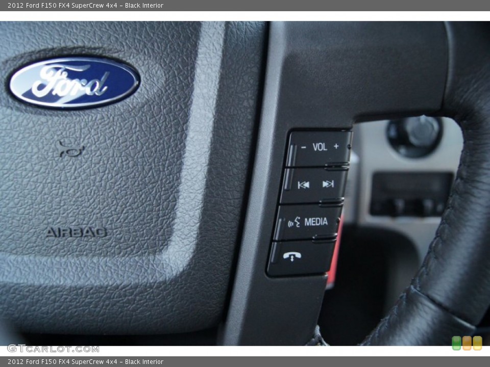 Black Interior Controls for the 2012 Ford F150 FX4 SuperCrew 4x4 #61071670