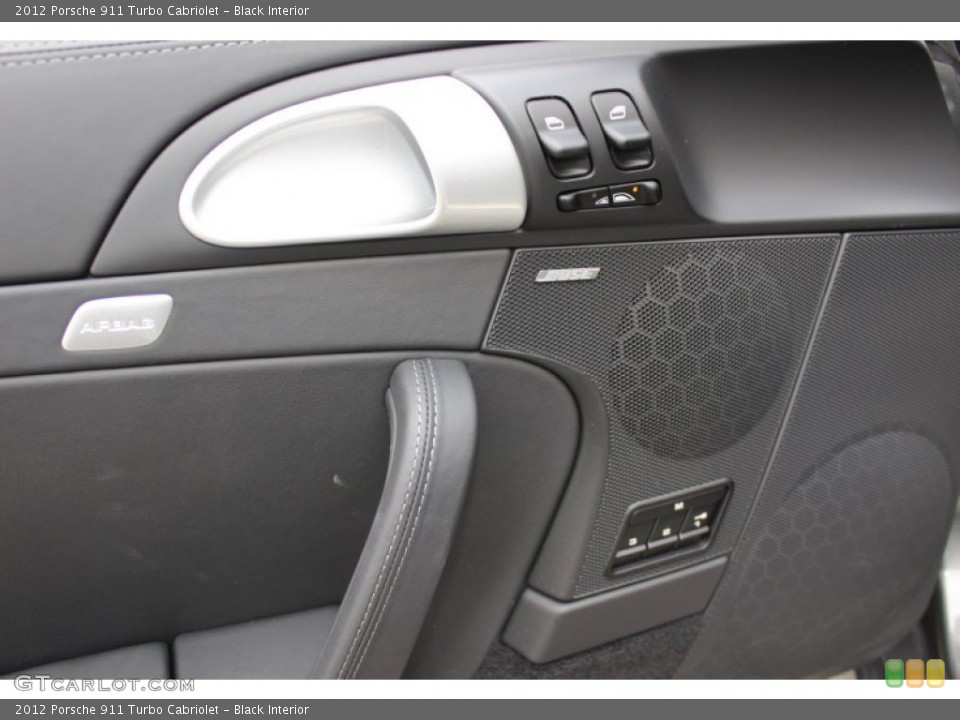 Black Interior Controls for the 2012 Porsche 911 Turbo Cabriolet #61071846