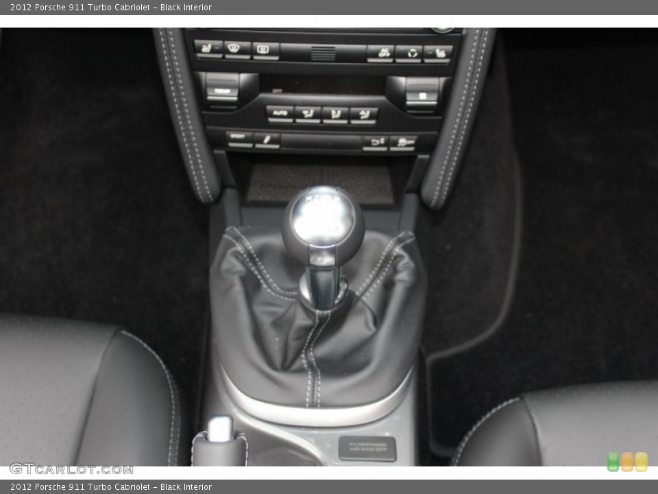 Black Interior Transmission for the 2012 Porsche 911 Turbo Cabriolet #61071925