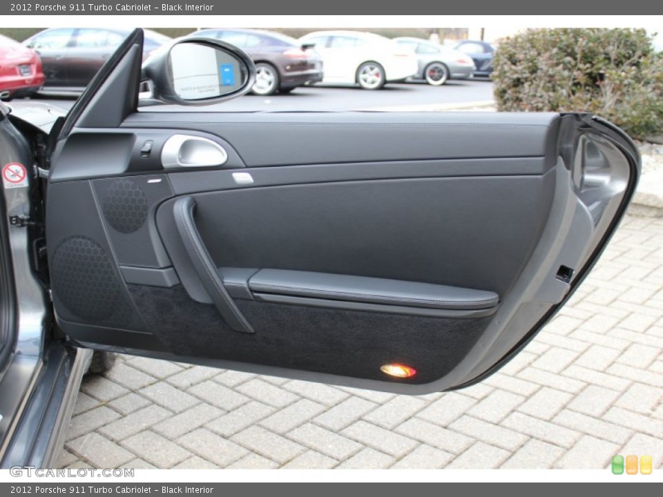 Black Interior Door Panel for the 2012 Porsche 911 Turbo Cabriolet #61071944