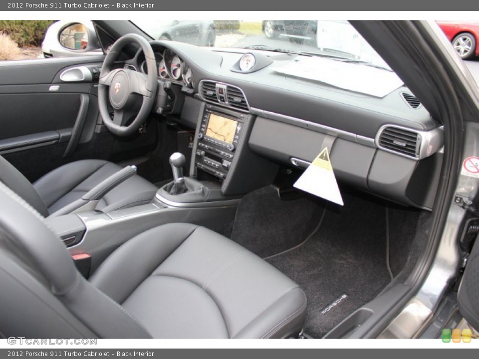 Black Interior Dashboard for the 2012 Porsche 911 Turbo Cabriolet #61071955