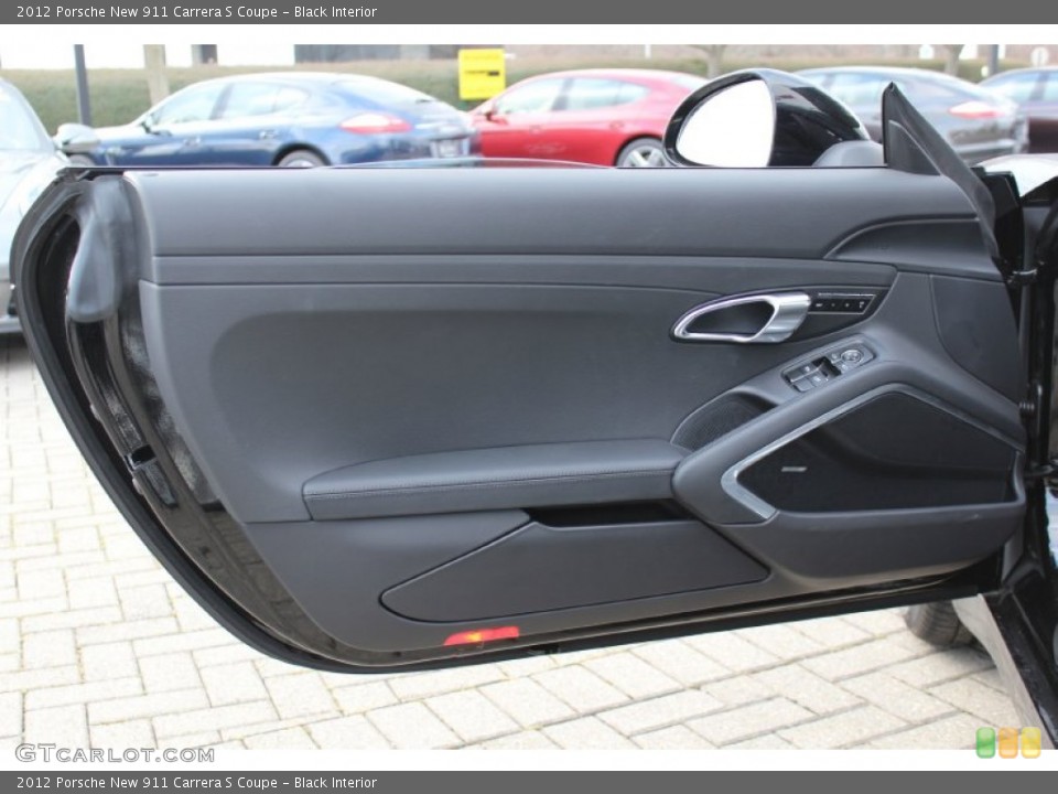 Black Interior Door Panel for the 2012 Porsche New 911 Carrera S Coupe #61072055