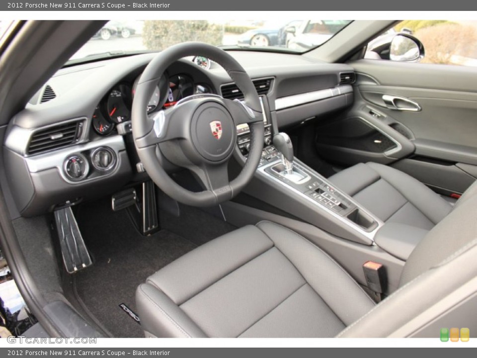 Black Interior Prime Interior for the 2012 Porsche New 911 Carrera S Coupe #61072069