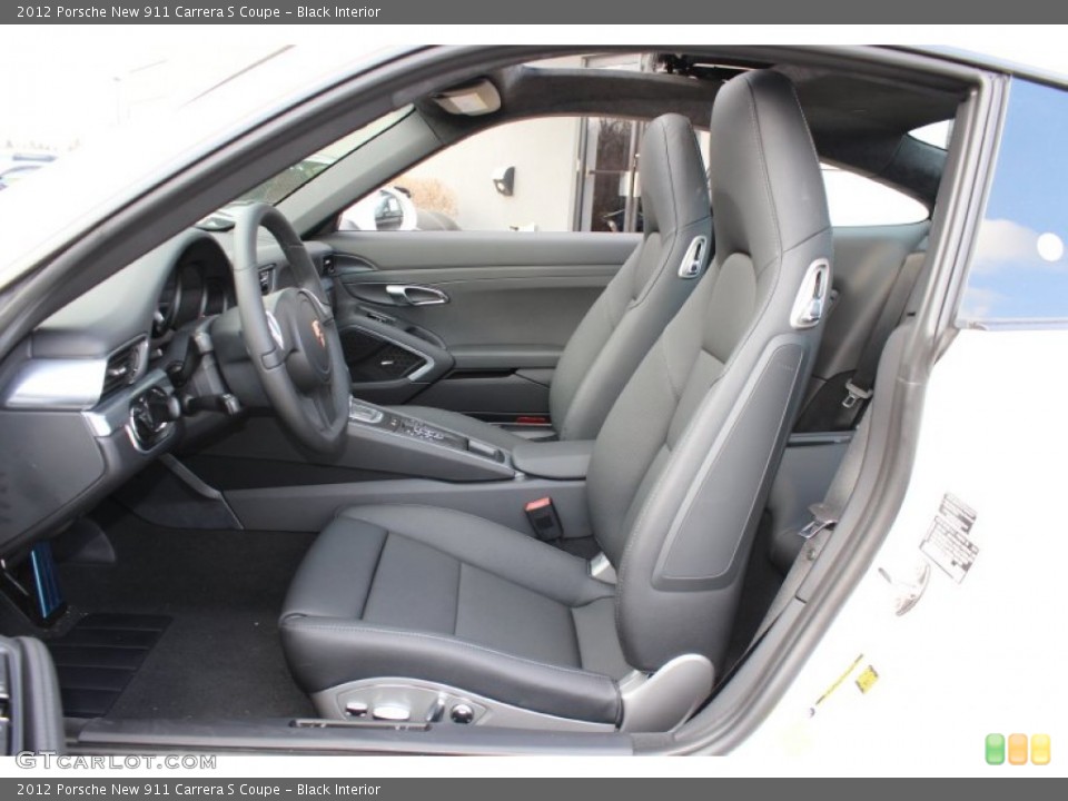 Black Interior Photo for the 2012 Porsche New 911 Carrera S Coupe #61072276