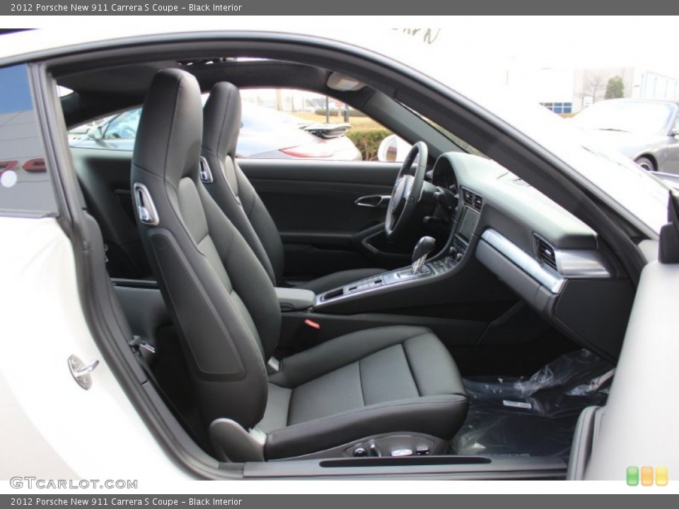 Black Interior Front Seat for the 2012 Porsche New 911 Carrera S Coupe #61072321