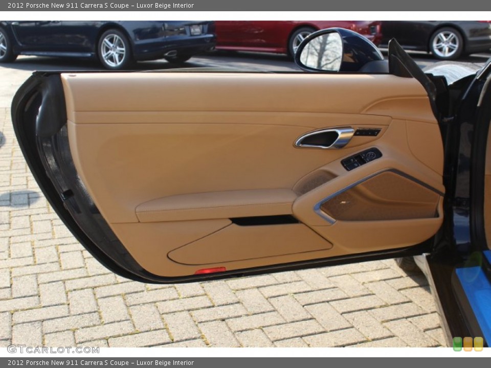 Luxor Beige Interior Door Panel for the 2012 Porsche New 911 Carrera S Coupe #61072366