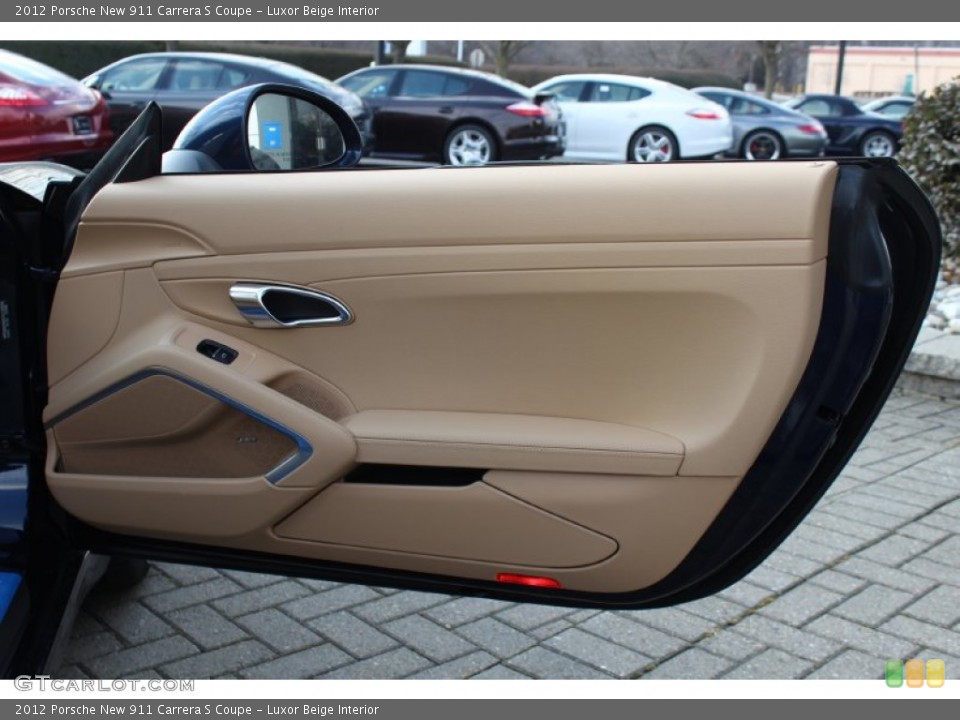 Luxor Beige Interior Door Panel for the 2012 Porsche New 911 Carrera S Coupe #61072408