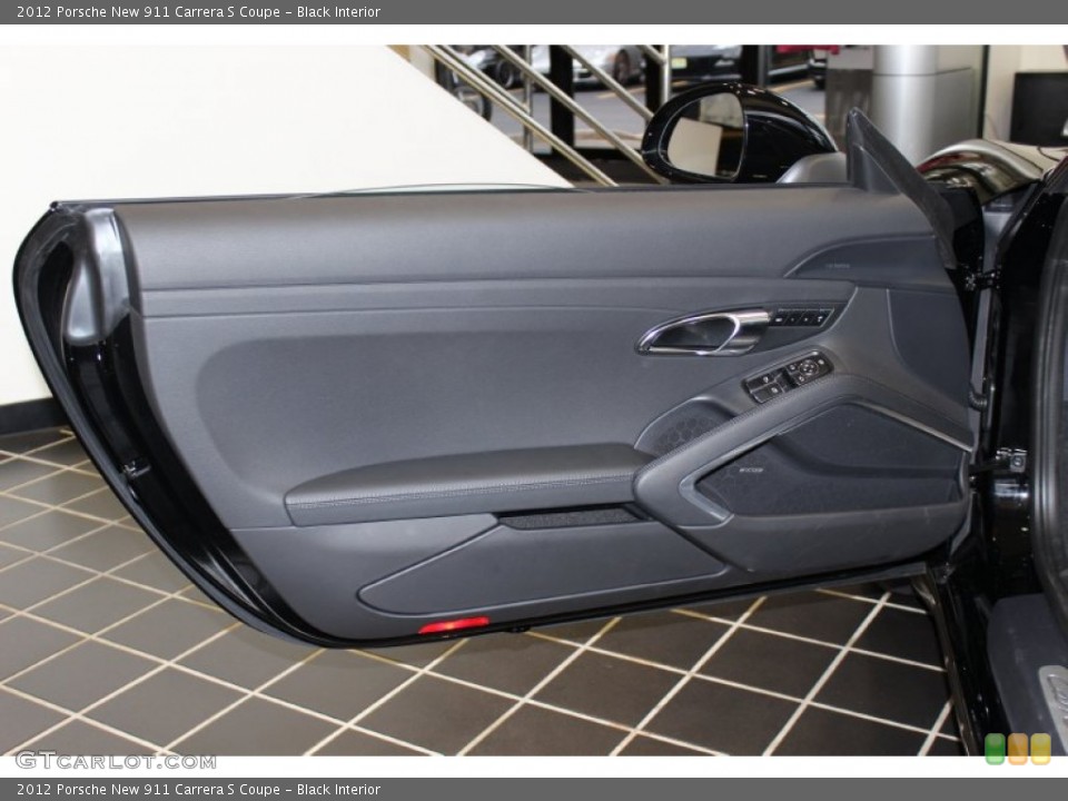 Black Interior Door Panel for the 2012 Porsche New 911 Carrera S Coupe #61072459