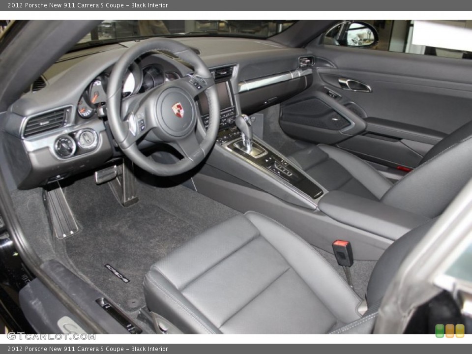 Black Interior Prime Interior for the 2012 Porsche New 911 Carrera S Coupe #61072465