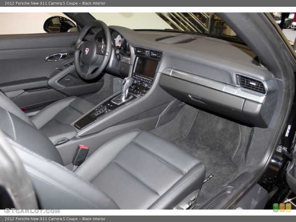 Black Interior Dashboard for the 2012 Porsche New 911 Carrera S Coupe #61072510