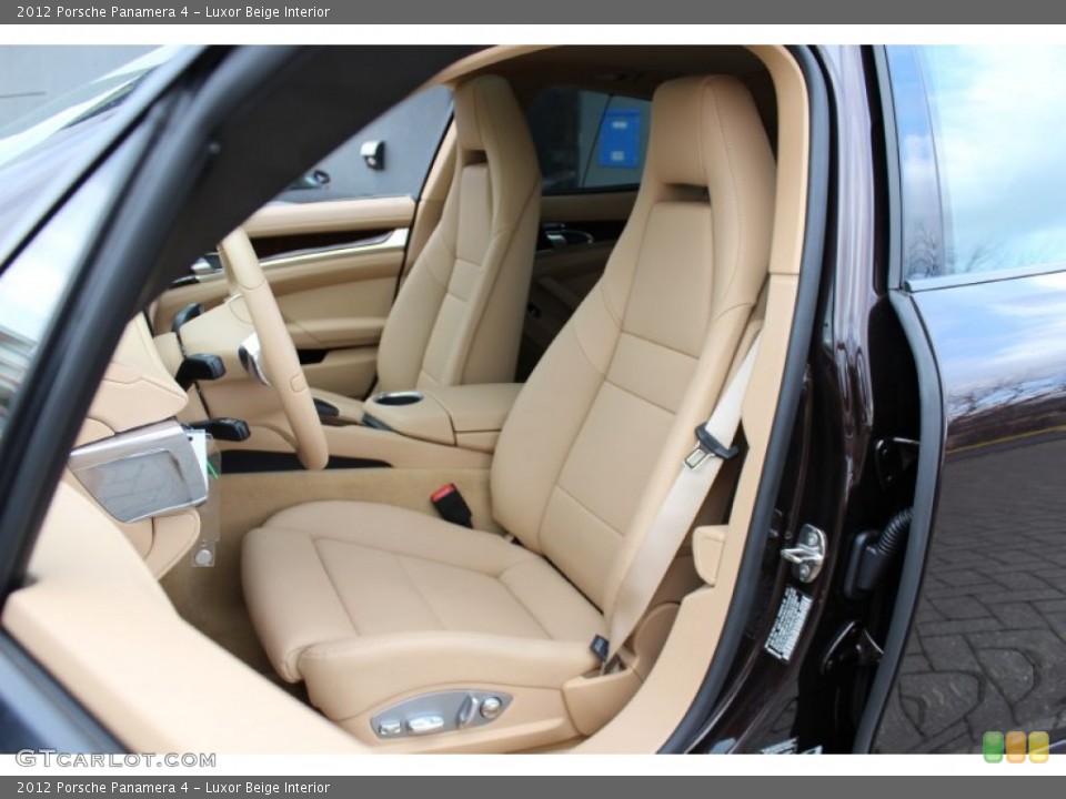 Luxor Beige Interior Front Seat for the 2012 Porsche Panamera 4 #61072756