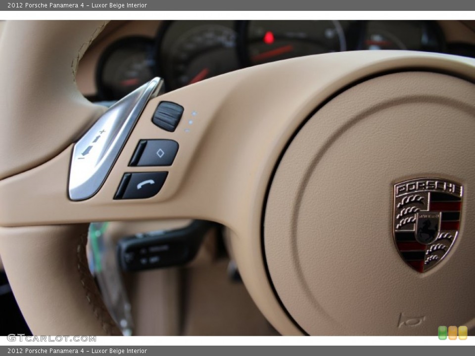 Luxor Beige Interior Controls for the 2012 Porsche Panamera 4 #61072765
