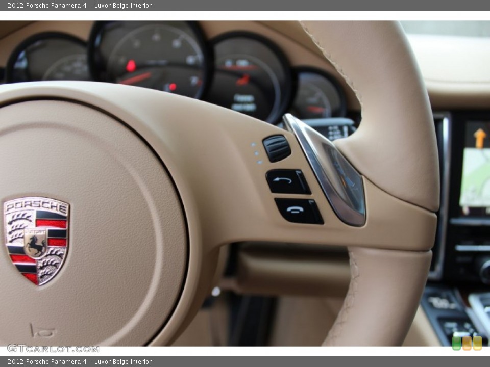 Luxor Beige Interior Controls for the 2012 Porsche Panamera 4 #61072768