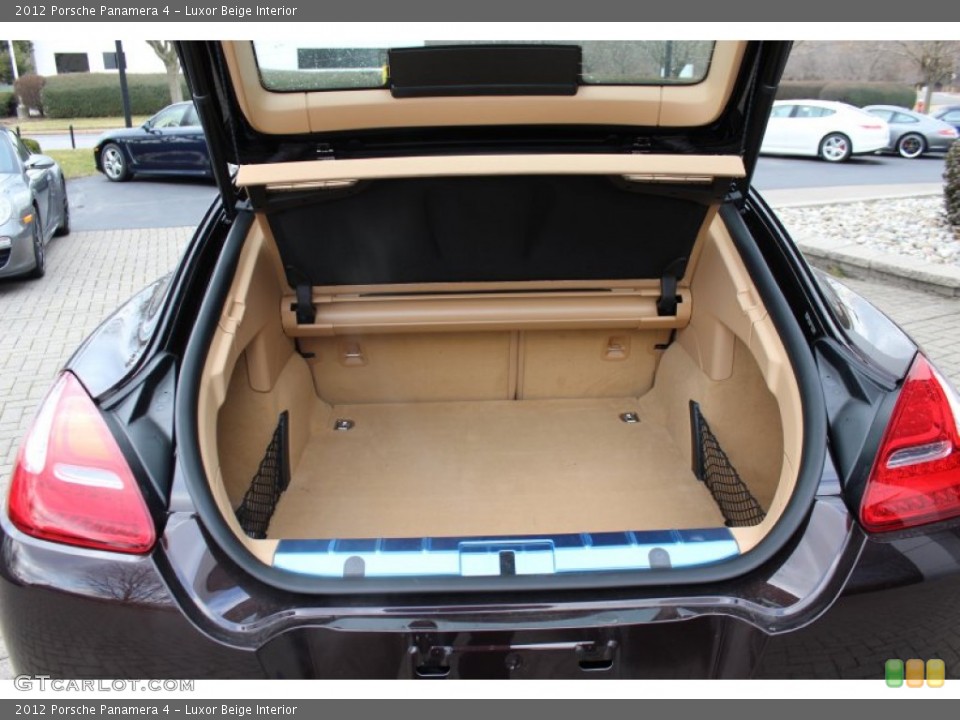 Luxor Beige Interior Trunk for the 2012 Porsche Panamera 4 #61072783
