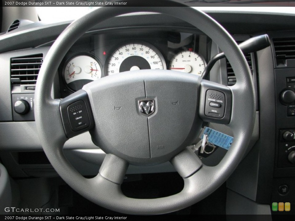 Dark Slate Gray/Light Slate Gray Interior Steering Wheel for the 2007 Dodge Durango SXT #61076581
