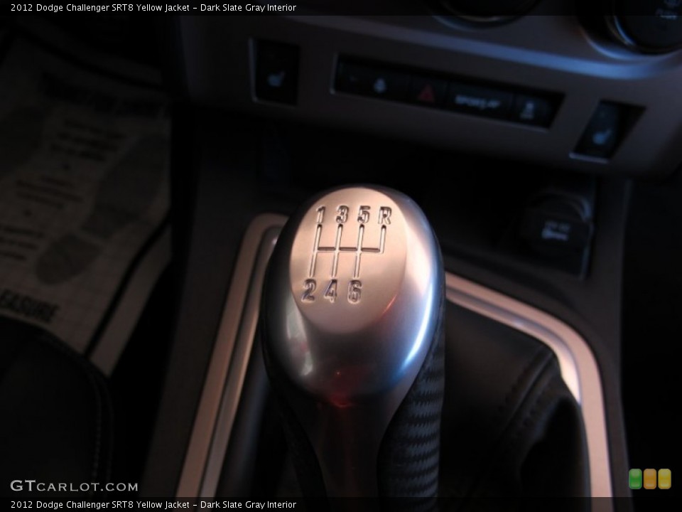 Dark Slate Gray Interior Transmission for the 2012 Dodge Challenger SRT8 Yellow Jacket #61078588