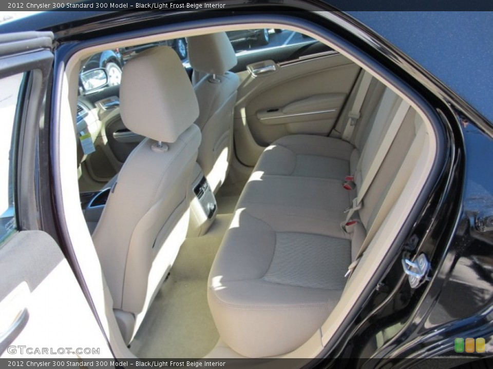 Black/Light Frost Beige Interior Rear Seat for the 2012 Chrysler 300  #61079011