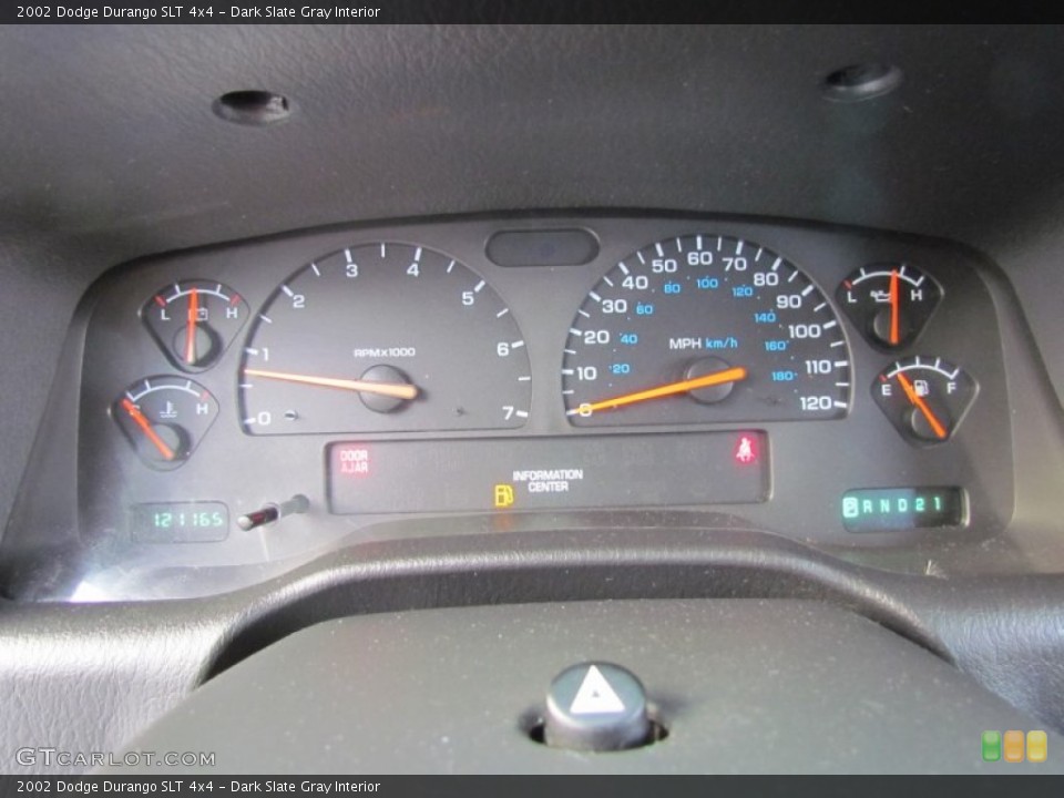Dark Slate Gray Interior Gauges for the 2002 Dodge Durango SLT 4x4 #61080418