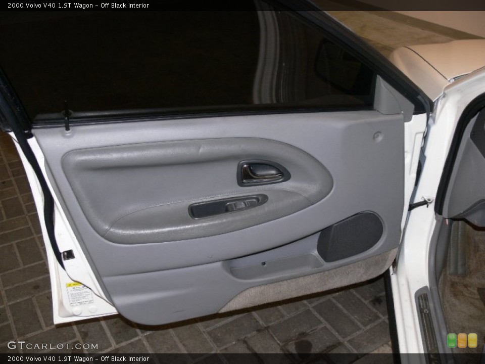 Off Black Interior Door Panel for the 2000 Volvo V40 1.9T Wagon #61081233