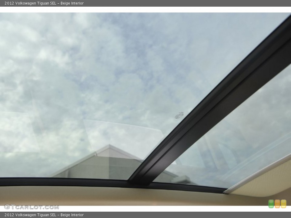 Beige Interior Sunroof for the 2012 Volkswagen Tiguan SEL #61081735