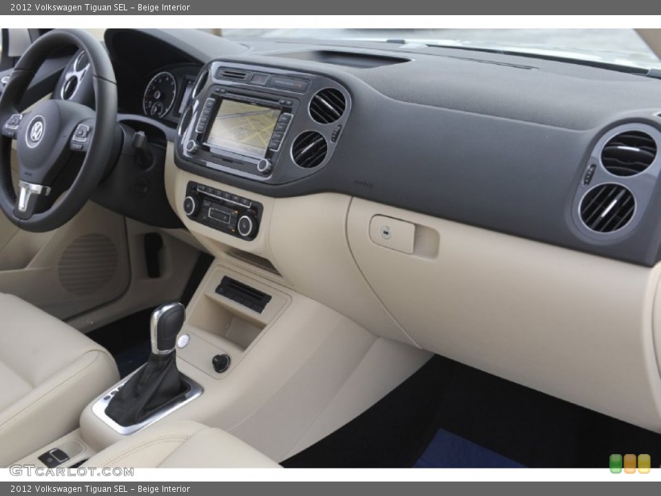 Beige Interior Dashboard for the 2012 Volkswagen Tiguan SEL #61081816