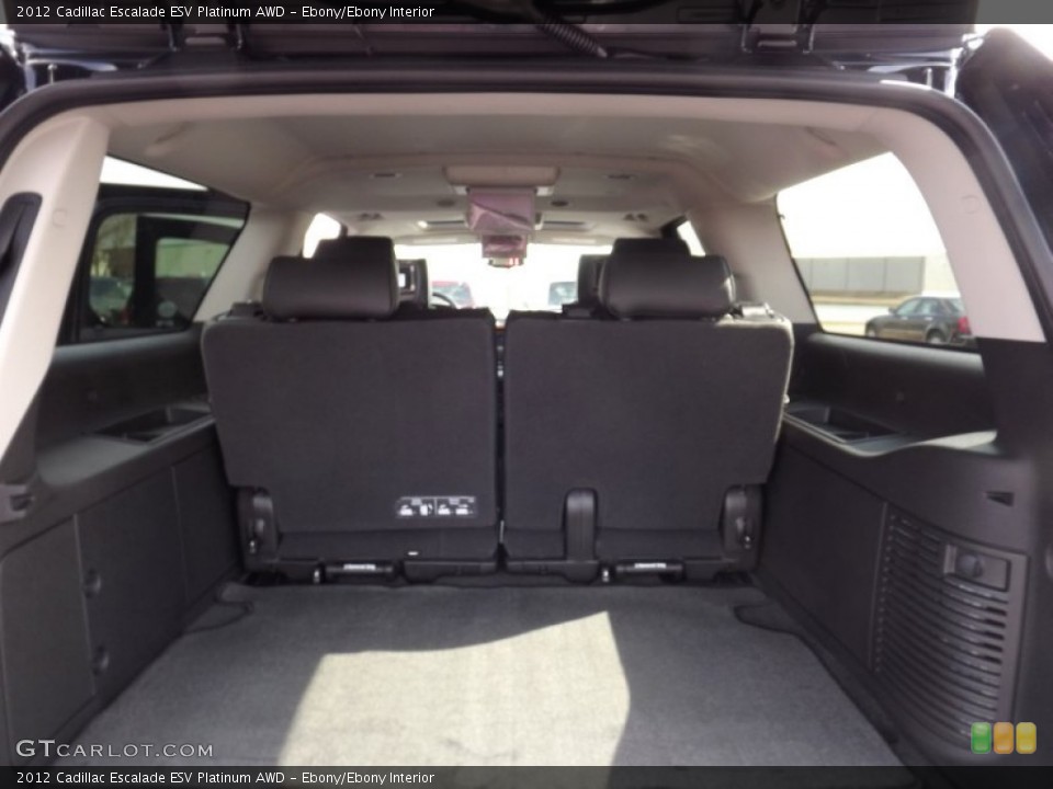 Ebony/Ebony Interior Trunk for the 2012 Cadillac Escalade ESV Platinum AWD #61084883